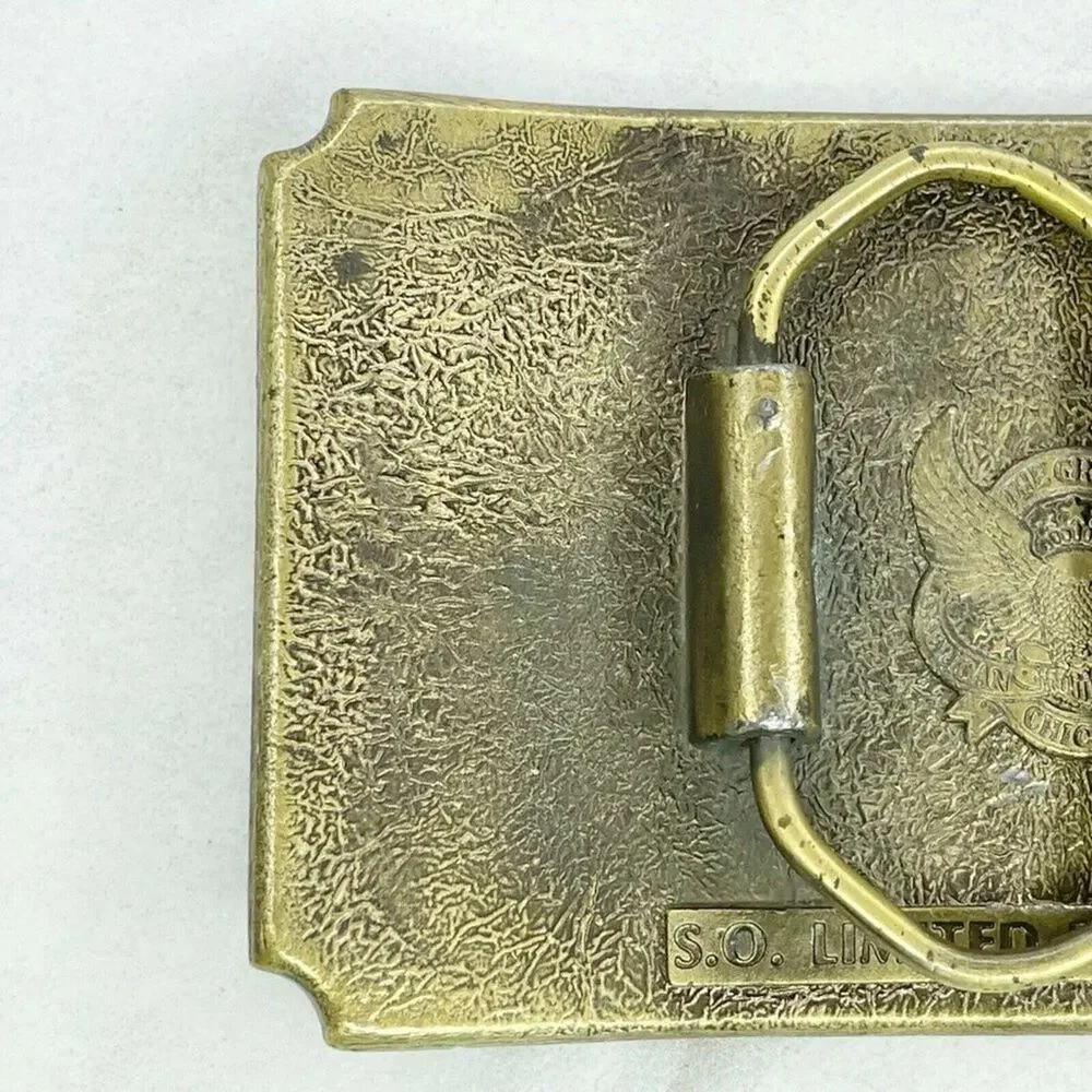 Vintage 1982 Great American Buckle Co Southern Outdoors Magazine Belt Buckle ✨